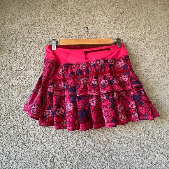 Lululemon Athletica Pink Patterned Skater Skirt - Picture 3 of 5